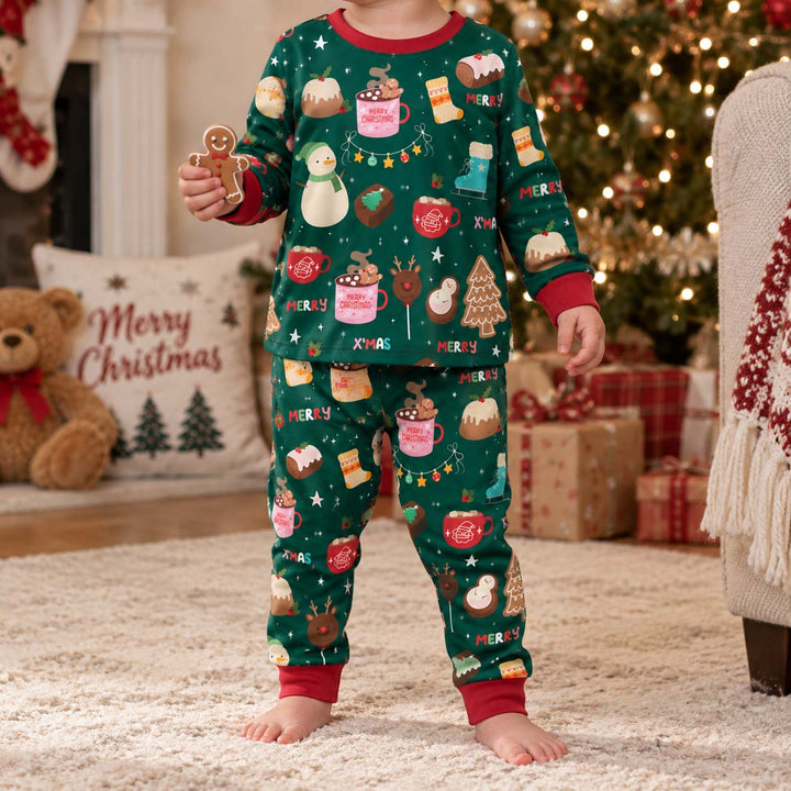 Cozy Christmas Treats Bamboo Two Piece Long Sleeve Pajama Set
