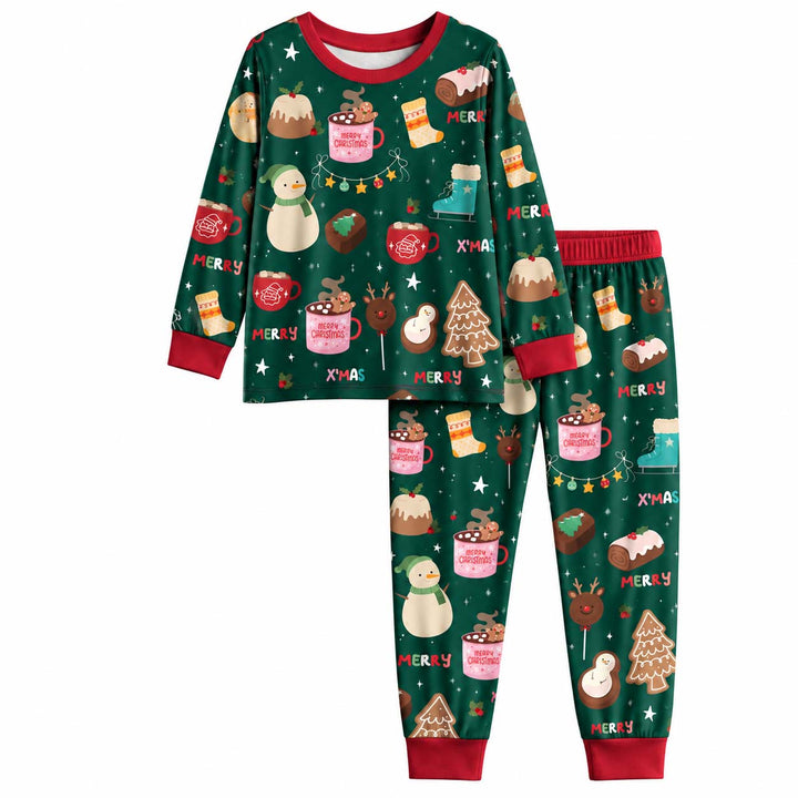 Cozy Christmas Treats Bamboo Two Piece Long Sleeve Pajama Set