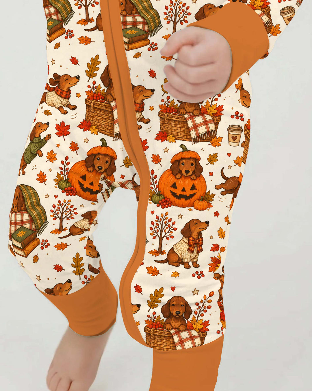 Cozy Dachshund Fall Adventures Bamboo Convertible Zippy