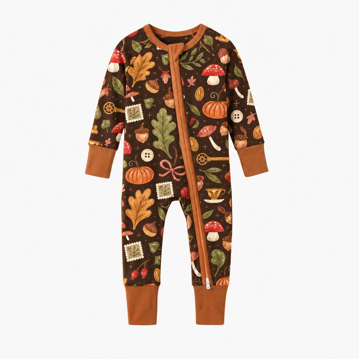 Cozy Woodland Autumn Treasures Bamboo Convertible Zippy