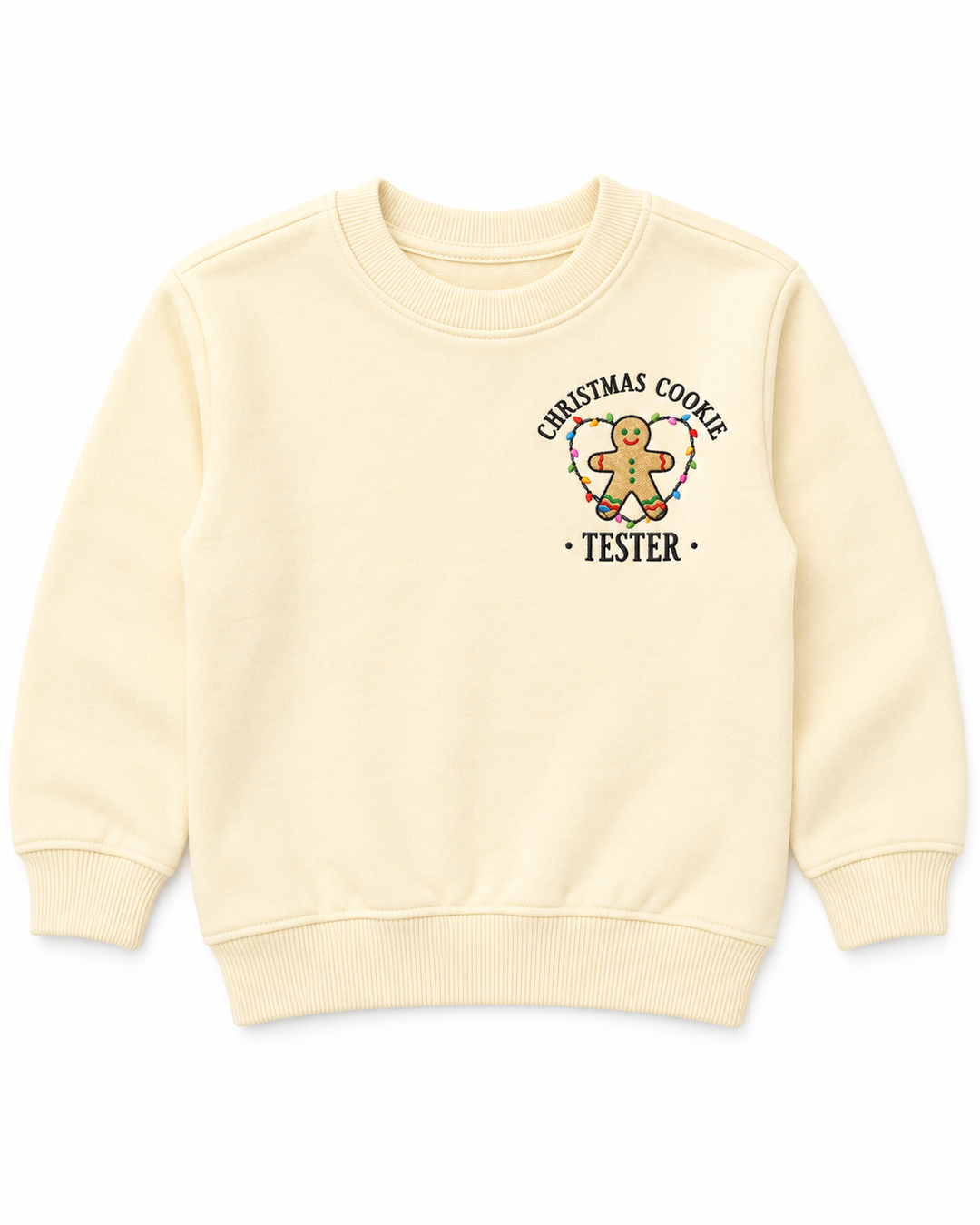 Christmas Cookie Crew Matching Embroidered Bamboo Crewneck Sweatshirt