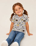 School Days Doodles Bamboo Crewneck T-Shirt