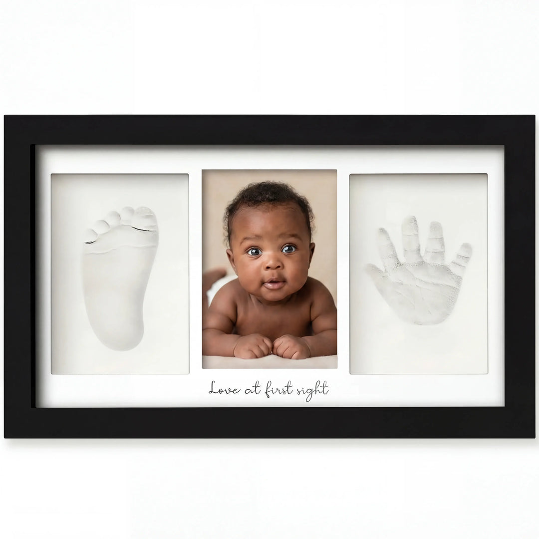 Baby Handprint & Footprint Keepsake Duo Frame