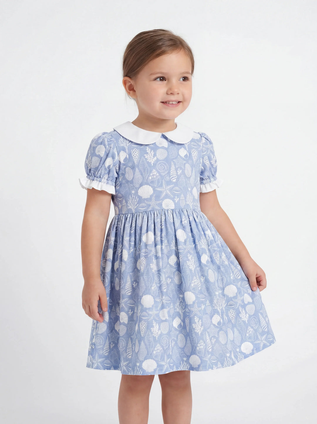 Coastal Treasures Bamboo Peter Pan Collar Dress