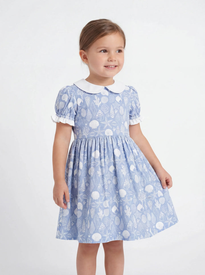 Coastal Treasures Bamboo Peter Pan Collar Dress