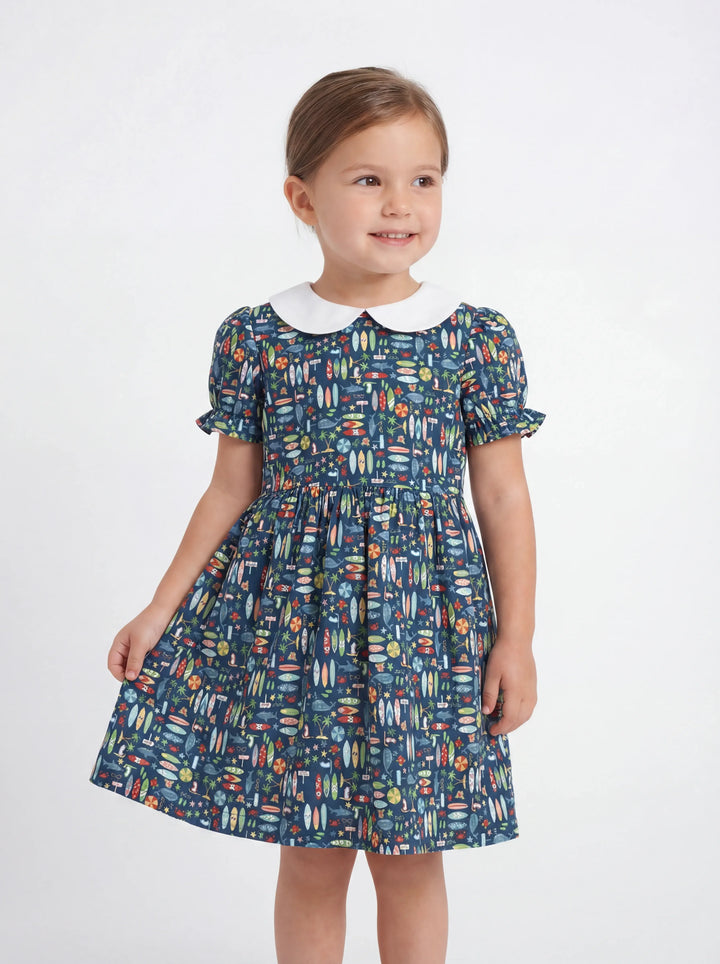 Endless Summer Surf Bamboo Peter Pan Collar Dress