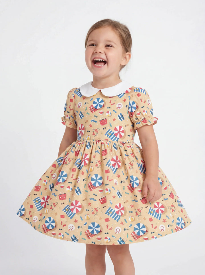 Sunny Beach Day Essentials Bamboo Peter Pan Collar Dress