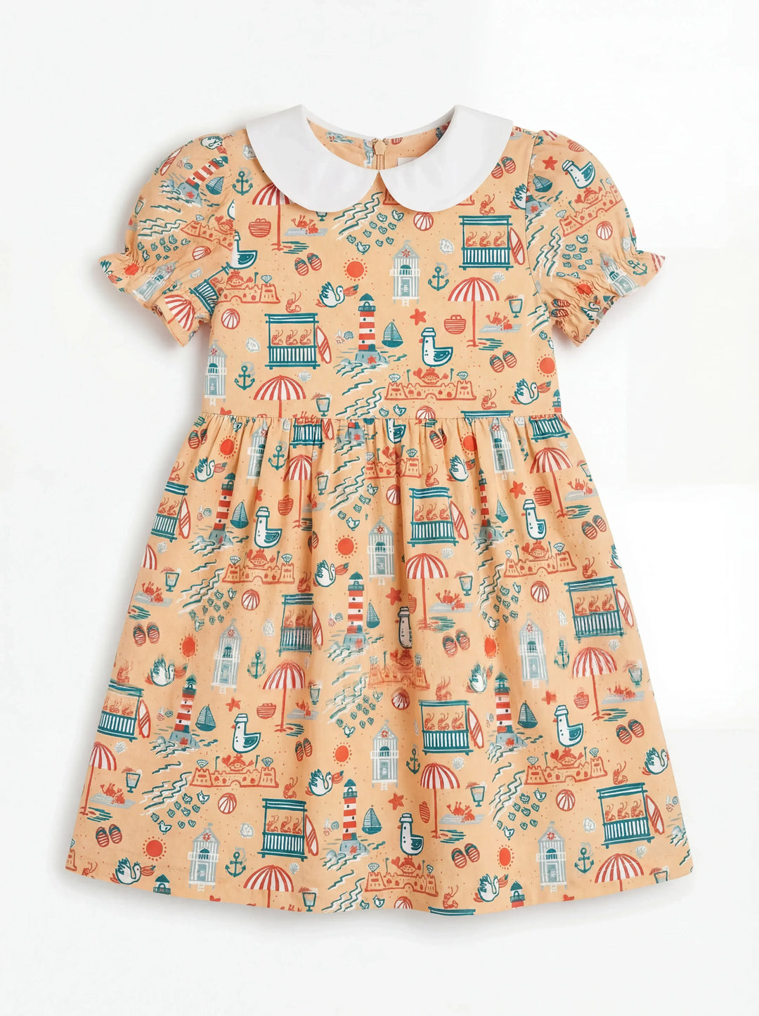 Seaside Storybook Days Bamboo Peter Pan Collar Dress