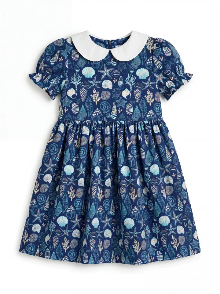 Starlit Surf Celebration Bamboo Peter Pan Collar Dress