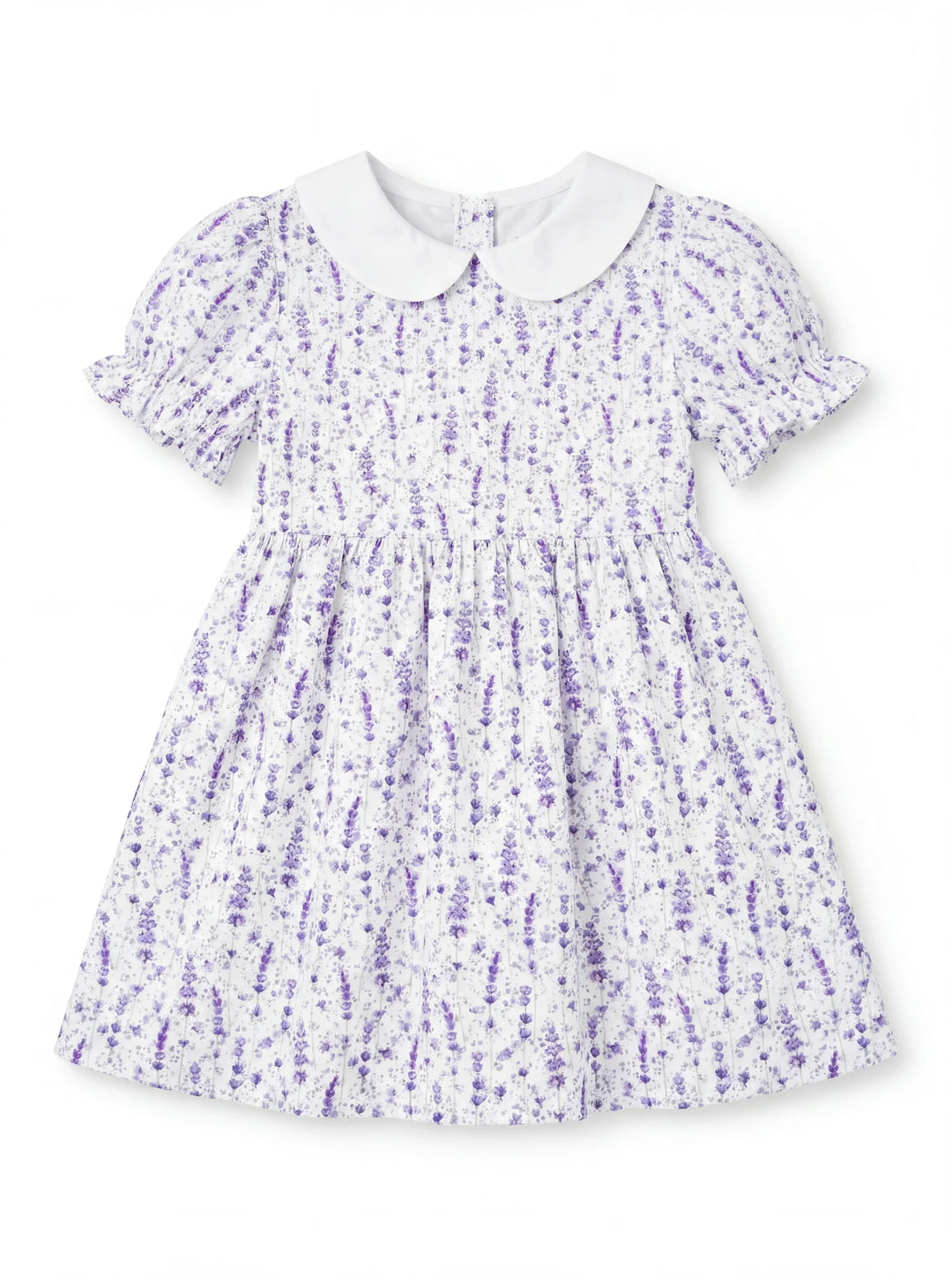 Lavender Meadow Whisper Bamboo Peter Pan Collar Dress