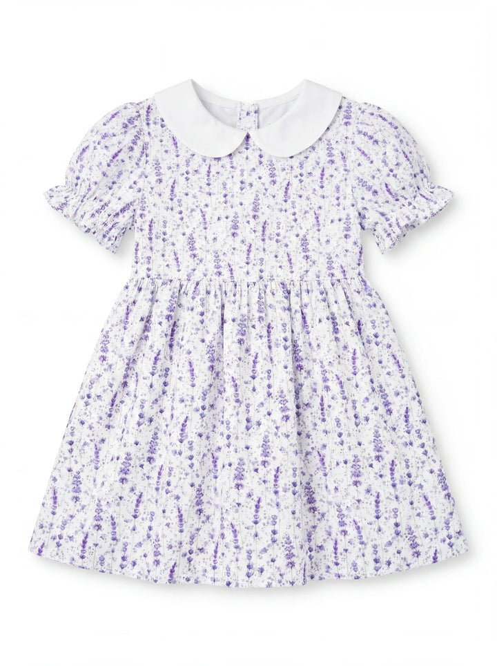 Lavender Meadow Whisper Bamboo Peter Pan Collar Dress