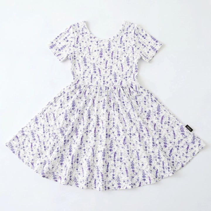 Lavender Meadow Whisper Bamboo Twirl Dress