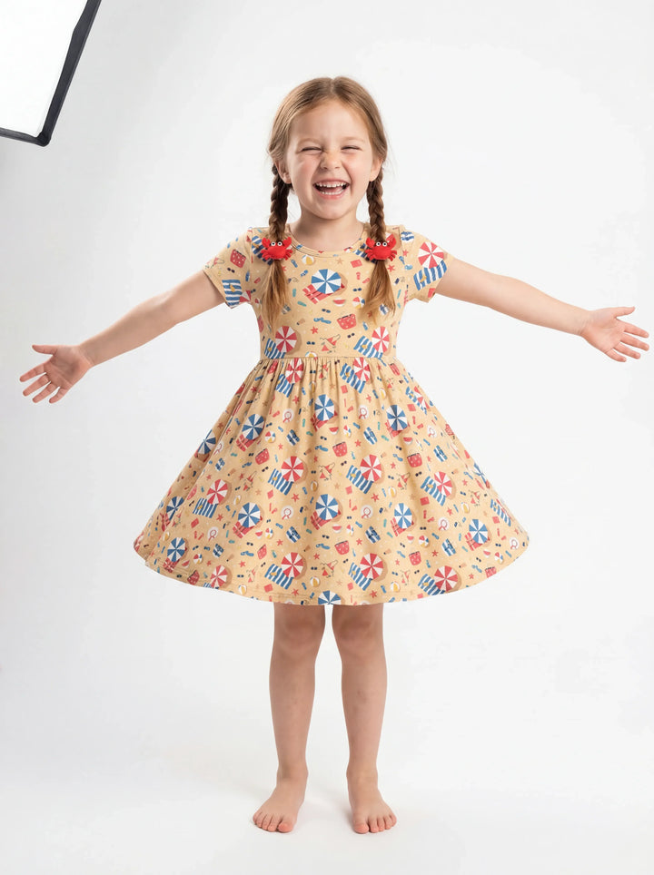 Sunny Beach Day Essentials Bamboo Twirl Dress