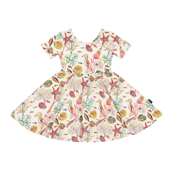 Tropical Reef Whimsy Bamboo Twirl Dress