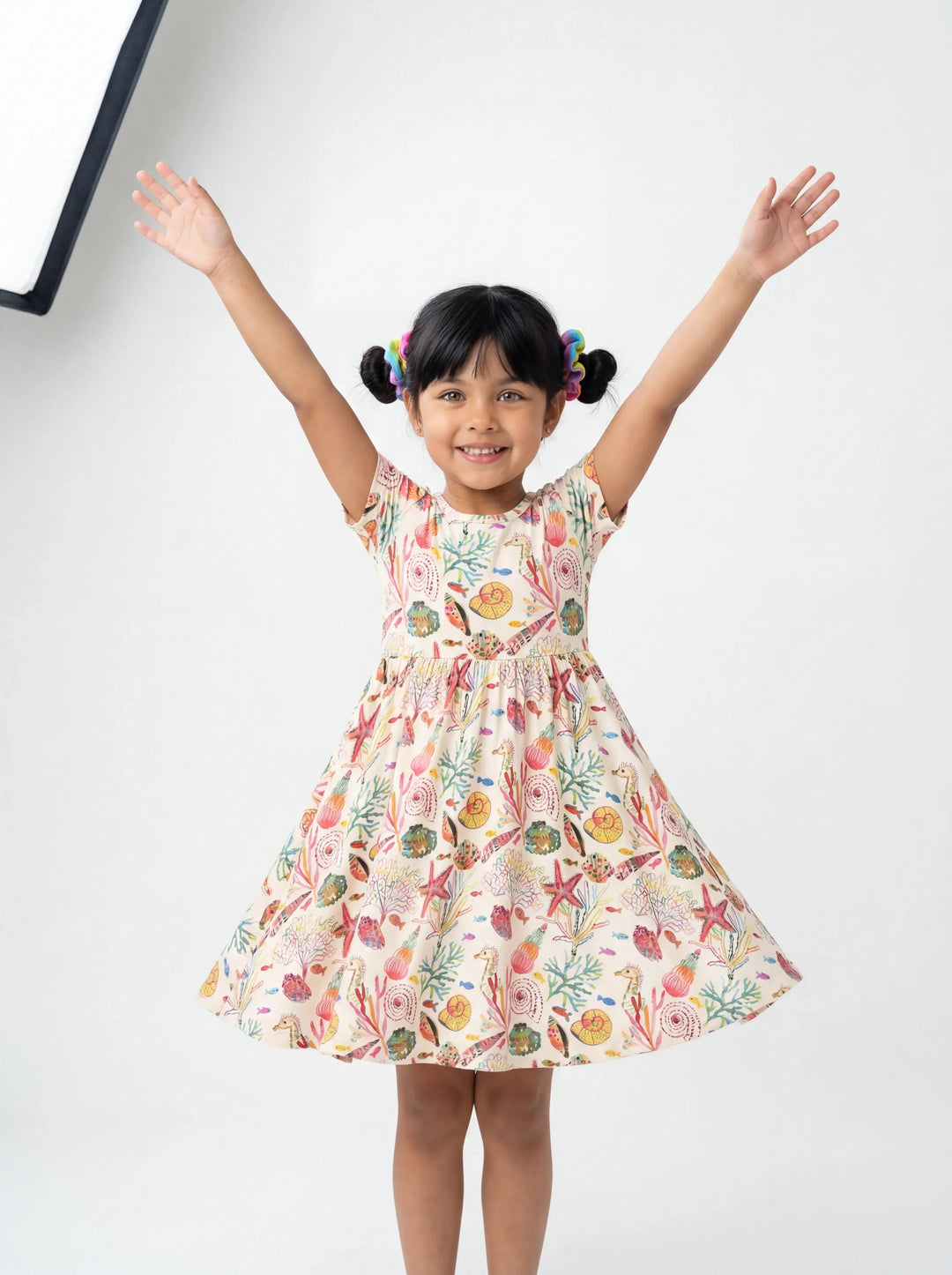Tropical Reef Whimsy Bamboo Twirl Dress