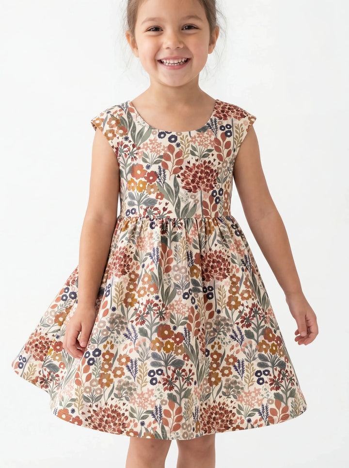 Autumn Meadow Botanicals Bamboo Twirl Dress