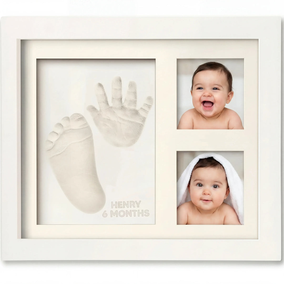 Baby Handprint & Footprint Keepsake Solo Frame
