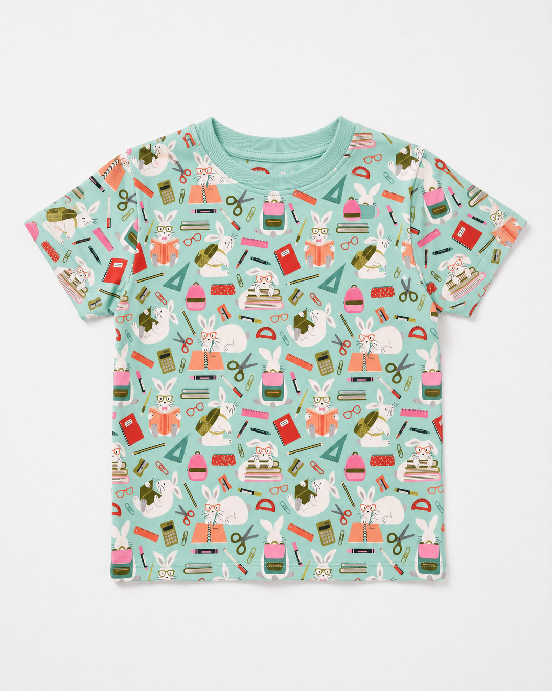 Bookish Bunny Adventures Bamboo Crewneck T-Shirt