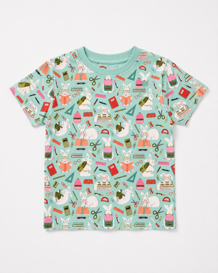 Bookish Bunny Adventures Bamboo Crewneck T-Shirt