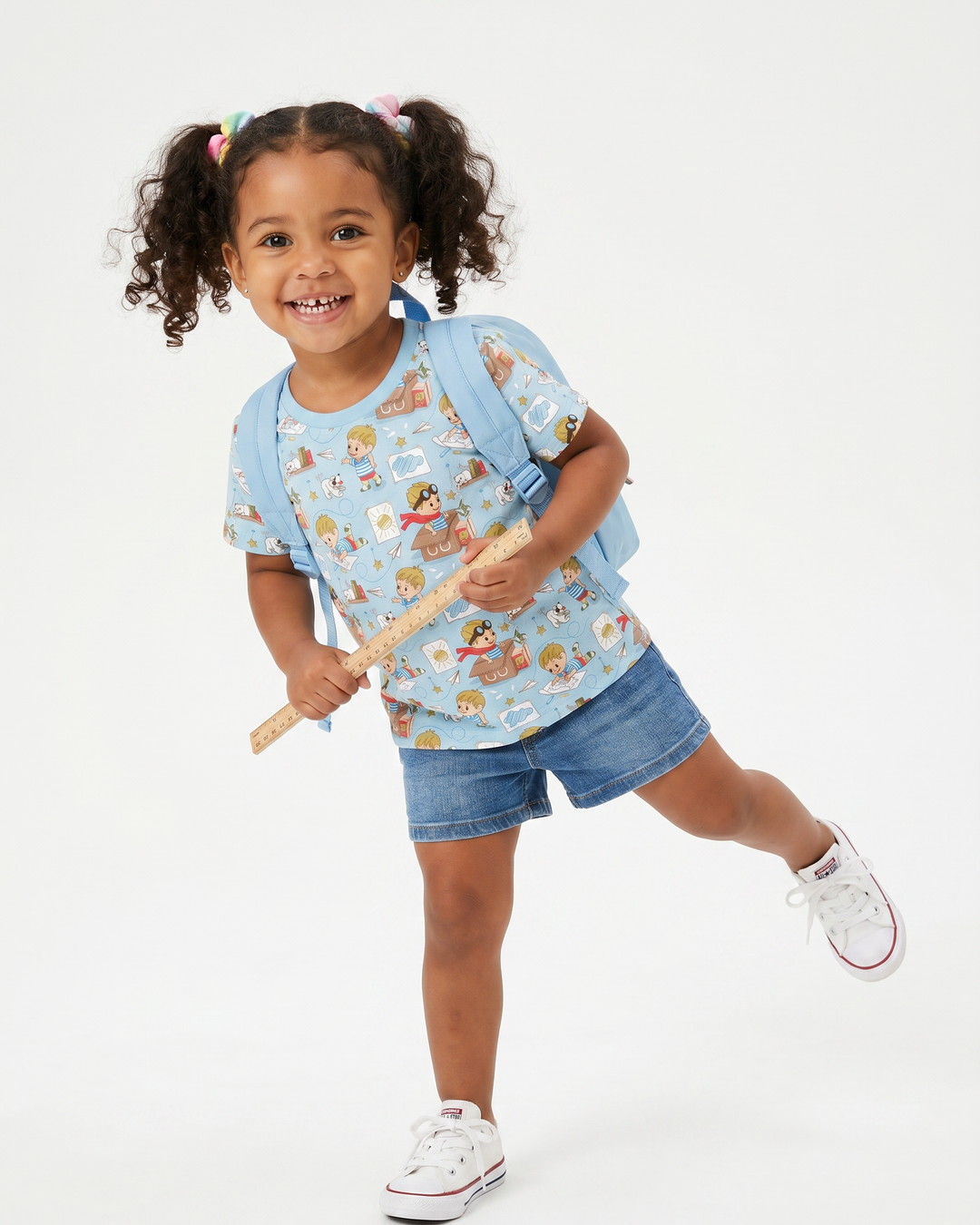 Tiny Explorer Tales Bamboo Crewneck T-Shirt