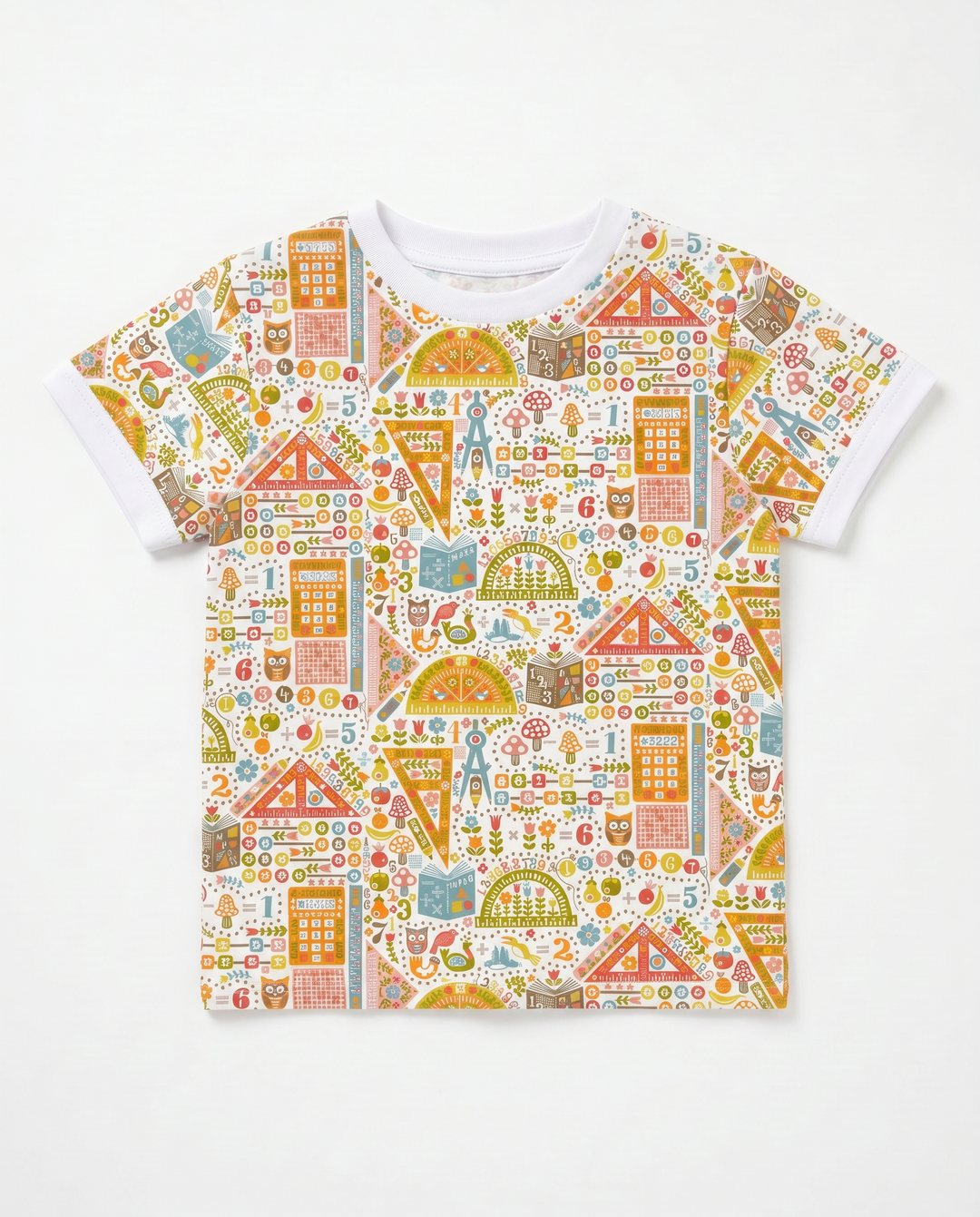 Whimsical Learning Village Bamboo Crewneck T-Shirt
