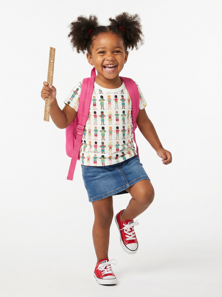 Little Friends Everywhere Bamboo Crewneck T-Shirt