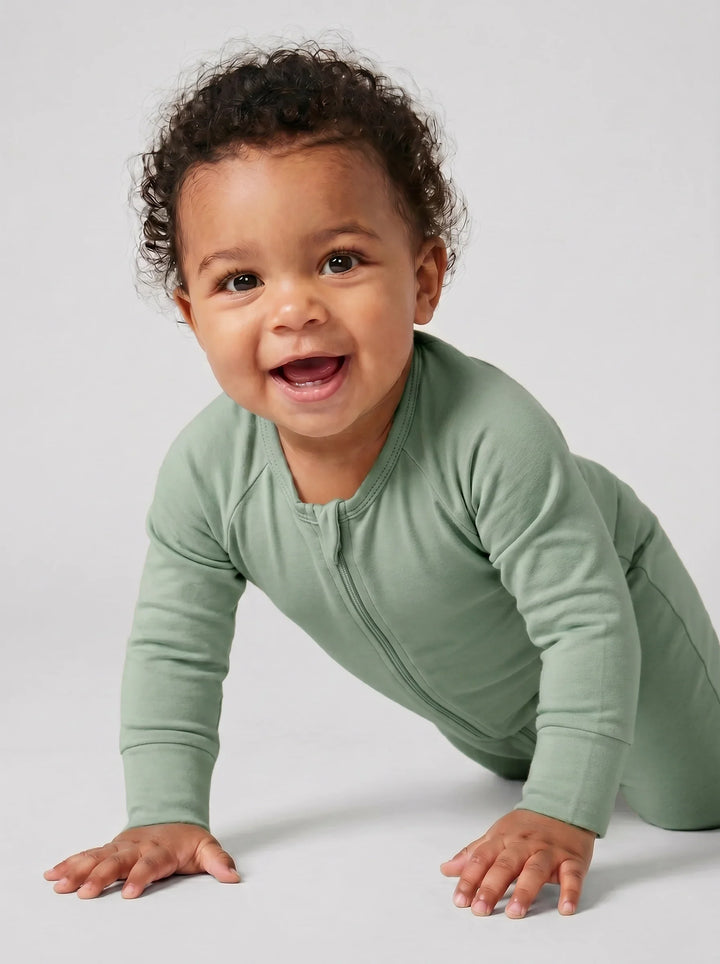 Jet Stream Bamboo Convertible Zippered Romper