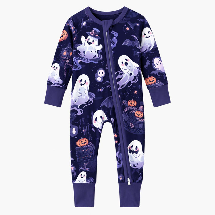 Cute Midnight Ghost Halloween Bamboo Convertible Zippy