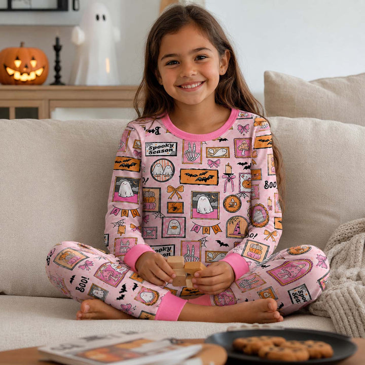 Cute Spooky Gallery Bamboo Two Piece Long Sleeve Pajama Set