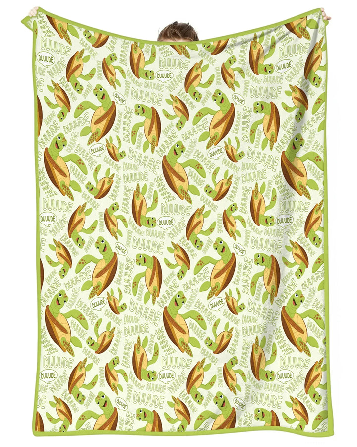 Father and Son Turtle Bamboo Blanket