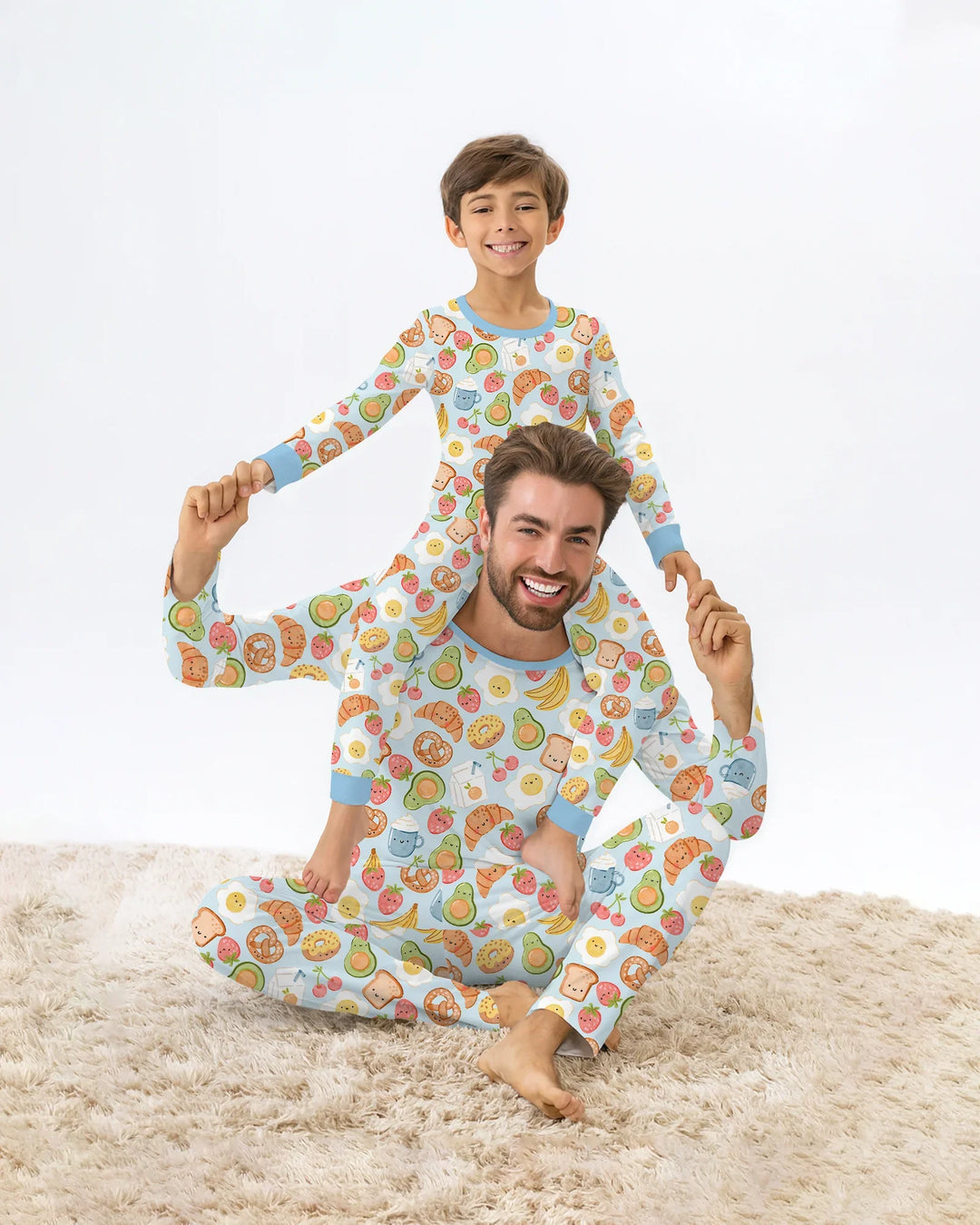 Breakfast Buddies Family Matching Bamboo Men's Pajama Set