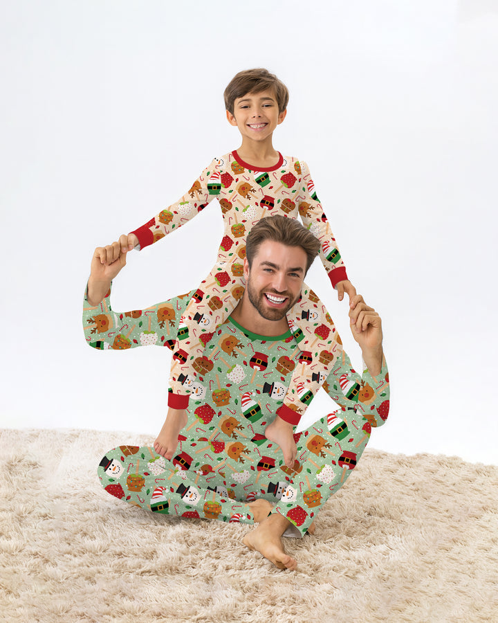 Template Bamboo Two Piece Long Sleeve Pyjamas Set