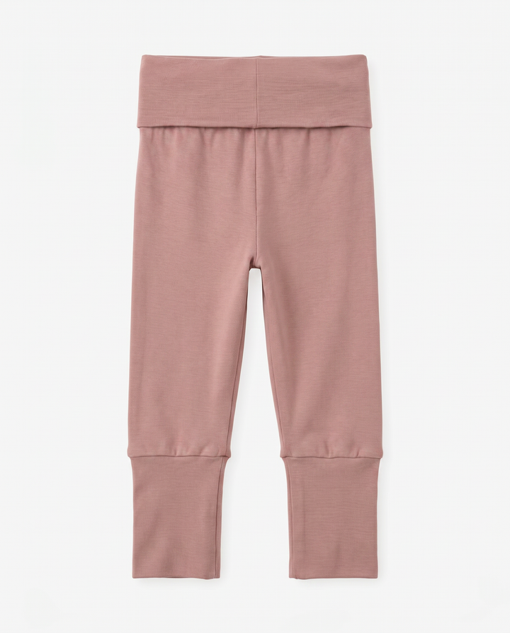 Solid Color Bamboo Fold Over Legging