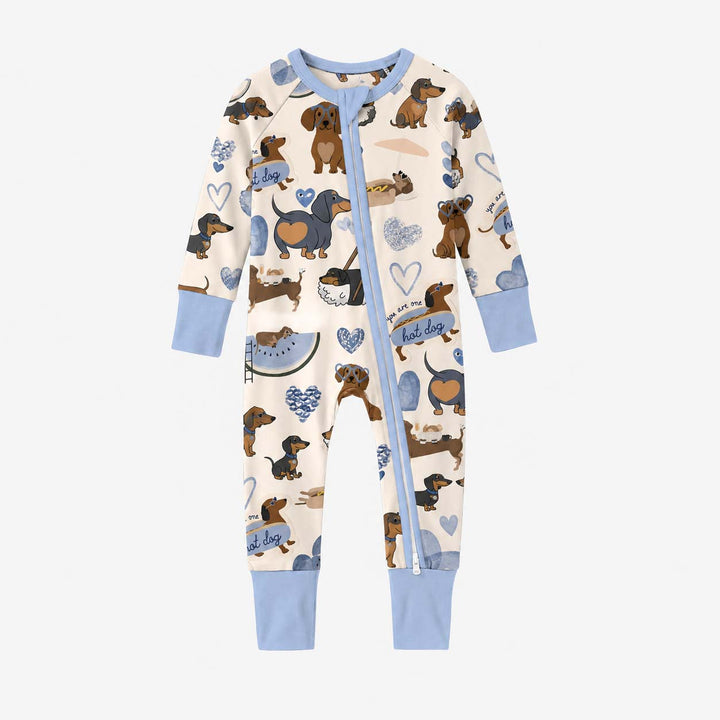 Dachshund Love Club Blue Bamboo Convertible Zippy