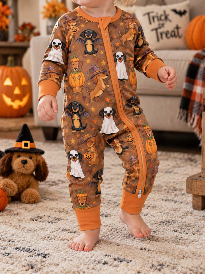 Dachshund Trick or Treat Halloween Bamboo Convertible Zippy