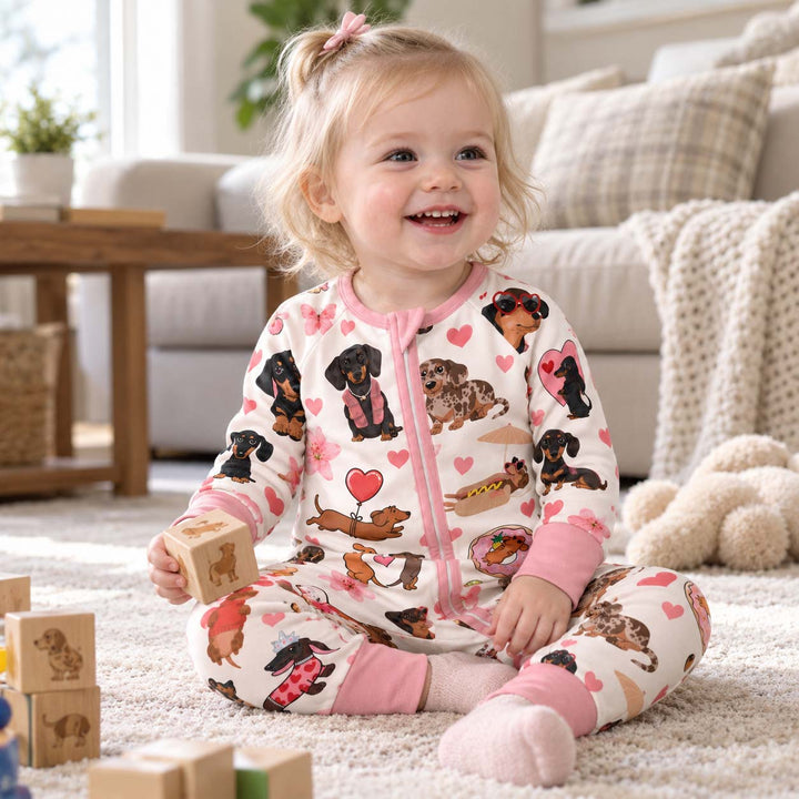 Dachshund Valentine Love Bamboo Convertible Zippy
