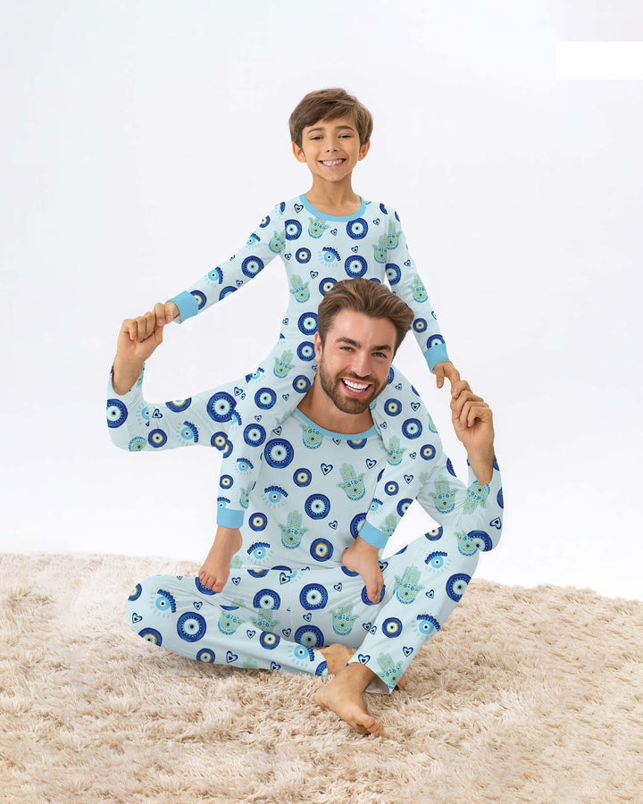 Mini Mystic Family Matching Bamboo Two Piece Long Sleeve Pajama Set