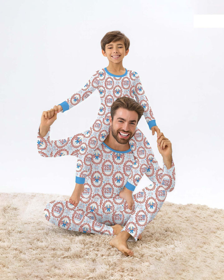 Patriotic Coquette Bamboo Men's Pajama Set