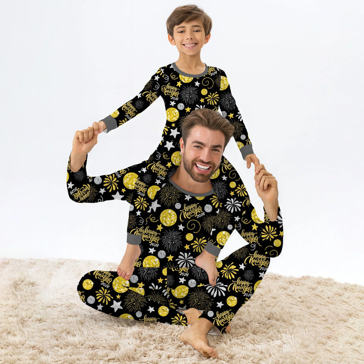 New Year's Eve Celebration Bamboo Men's Pajama Set