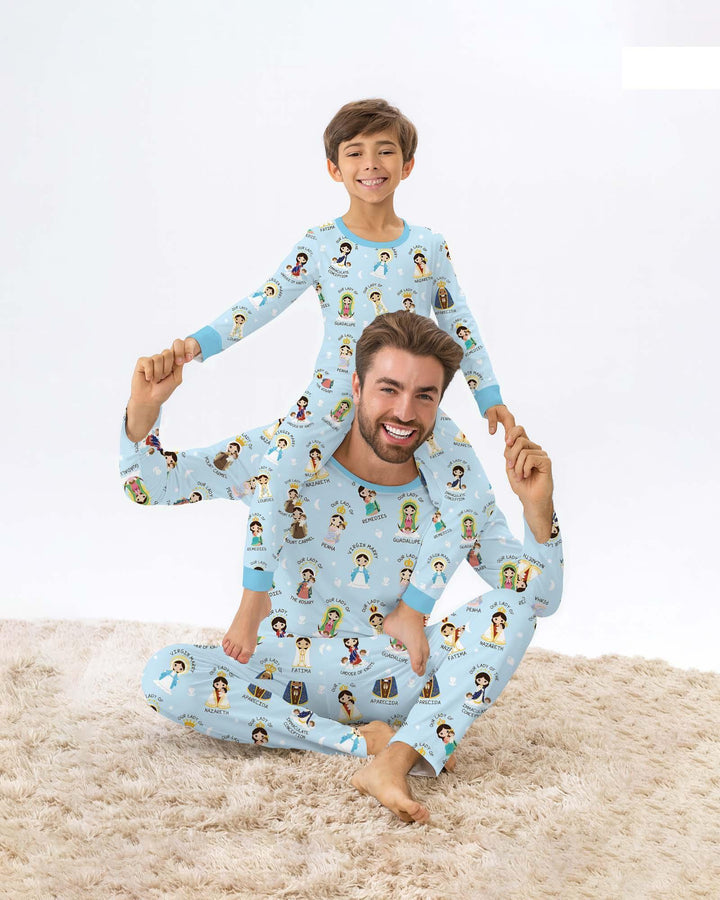 Little Marian Blessings Bamboo Two Piece Long Sleeve Pajama Set