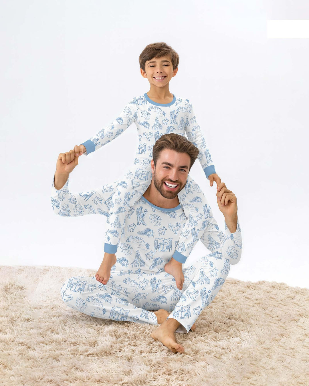 Psalm 23 Sketch Bamboo Men's Pajama Set