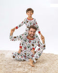 Happy 250th America Cute Patriotic Eagles Family Matching Bamboo Men's Pajama Set