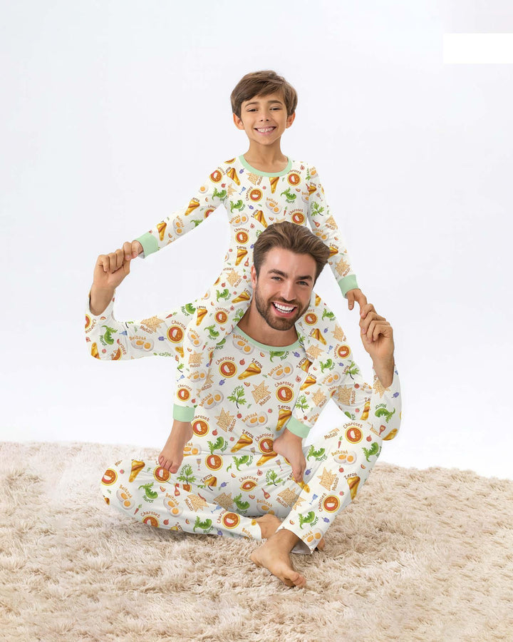 Happy Passover Family Matching Bamboo Men's Pajama Set