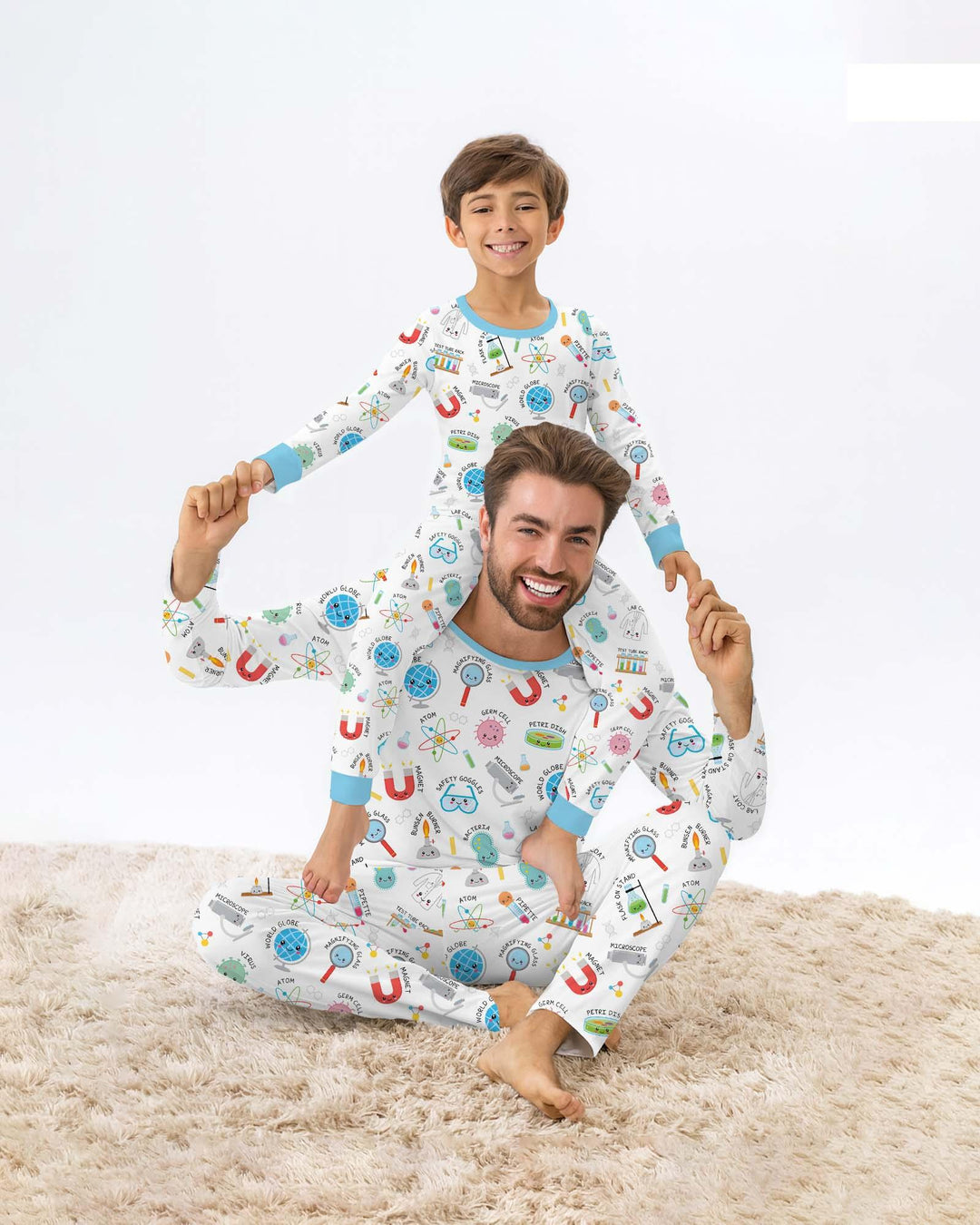 Science Fun Family Matching Bamboo Men's Pajama Set