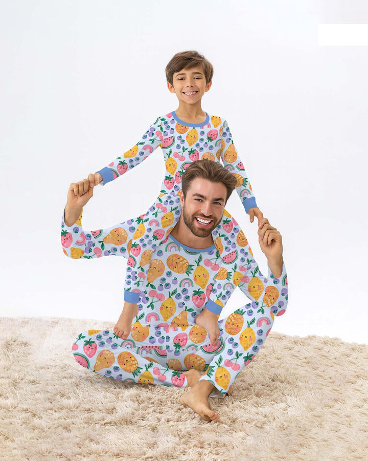 Fruitie Cuties Family Matching Bamboo Two Piece Long Sleeve Pajama Set