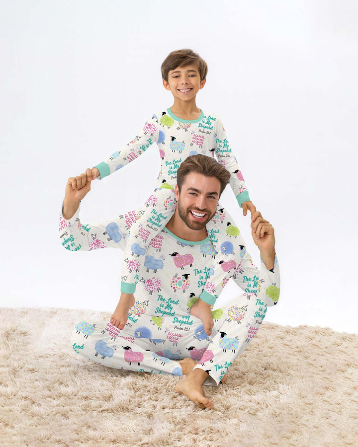 The Lord Is My Shepherd Psalm 23 Bamboo Men's Pajama Set