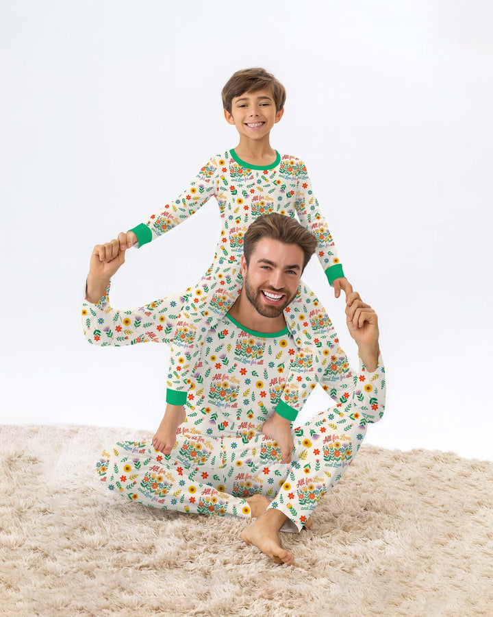 Love For All Family Matching Bamboo Men's Pajama Set