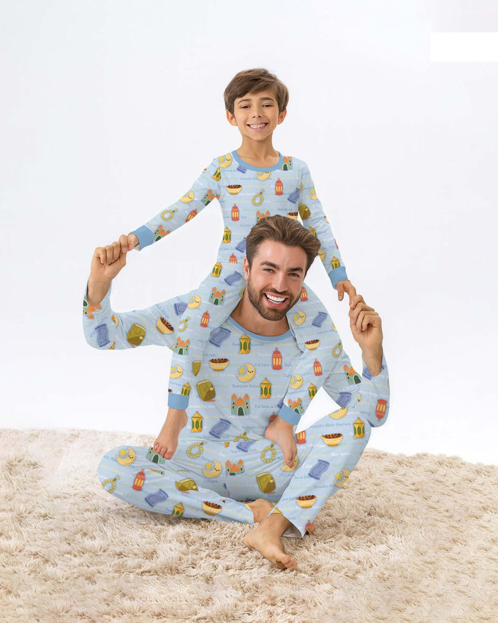 Ramadan Mubarak Family Matching Bamboo Convertible Zippy
