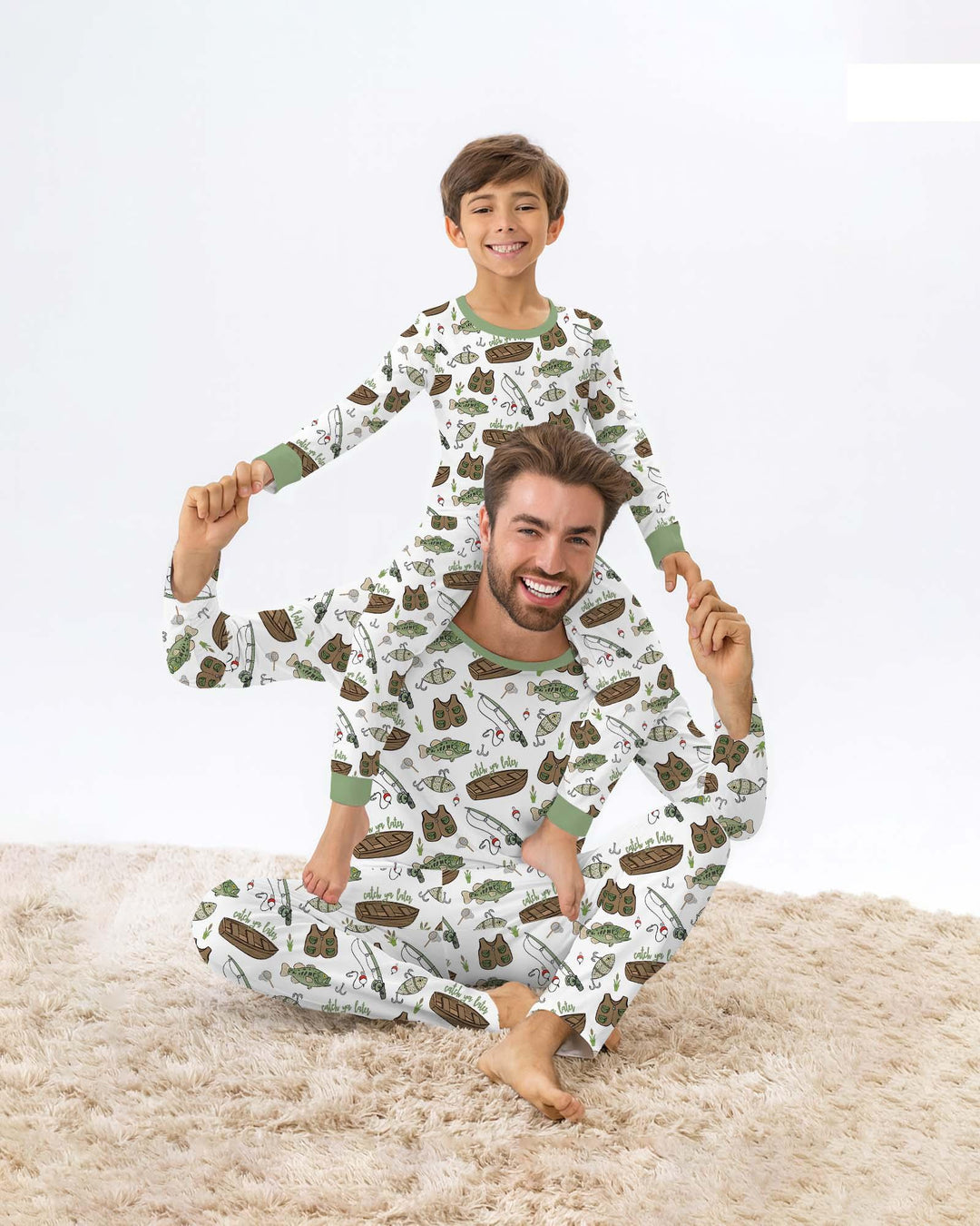 Catch Ya Later Bamboo Two Piece Long Sleeve Pajama Set