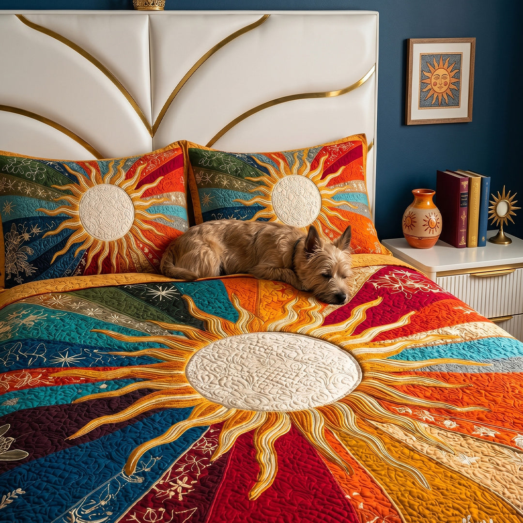 Daylight Bloom Bamboo Quilt Bedding Set